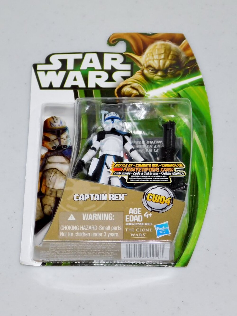 2013 Hasbro Star Wars The Clone Wars 3.75" Captain Rex Figure MOC Brand New CW04